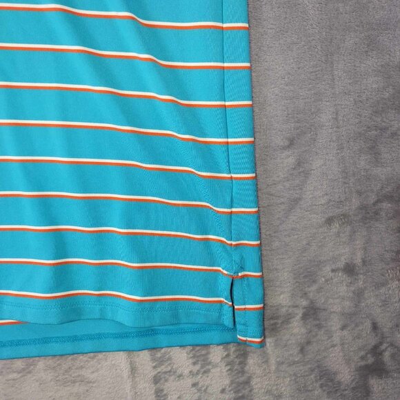 All In Motion Men's S Blue Vibrant Stretchy Preppy Minimalist Athleisure Shirt - Picture 6 of 11